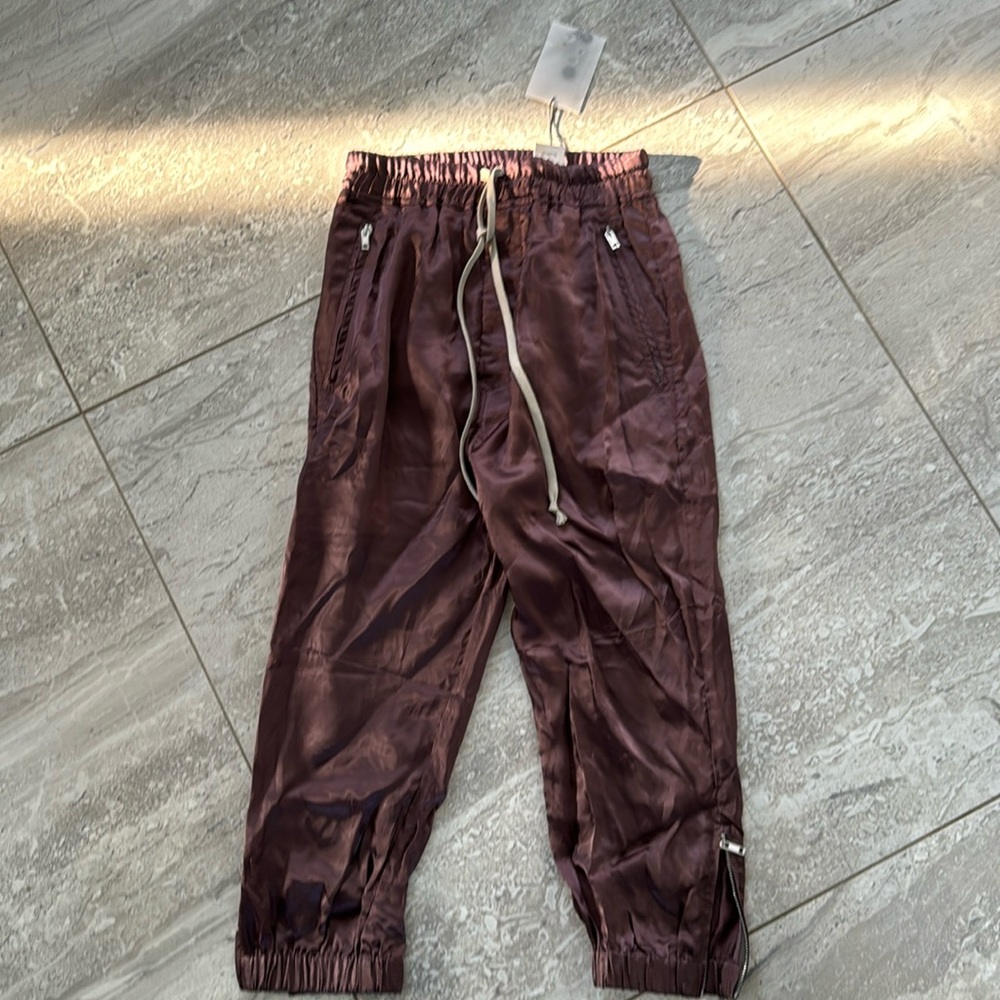 NWT Rick Owen’s track lounge pants burgundy/purple color